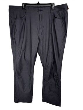 PrAna Halle Straight Pant Plus II Womens 20W Gray Stretch 42x29 Outdoor Hiking